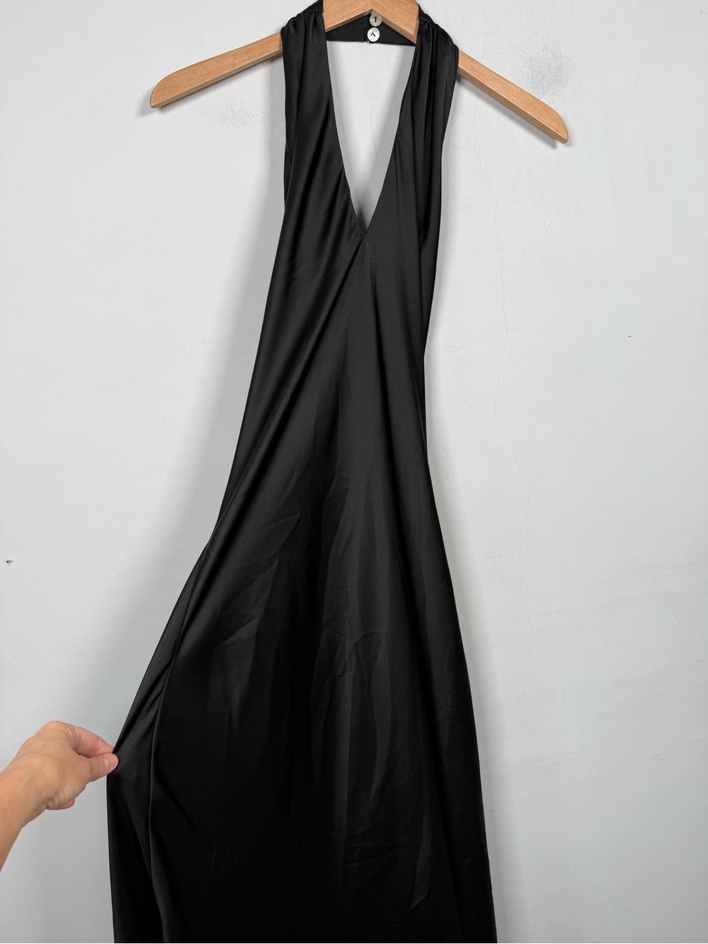 Show Me Your Mumu Jasmine Halter Maxi Dress Luxe Satin Size S Great Condition - Picture 3 of 12